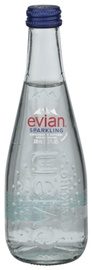 Evian Sparkling Water Glass (11.2oz)