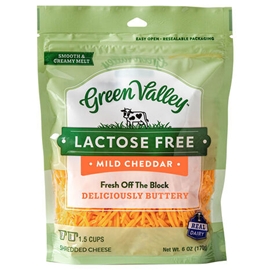 Green Valley Lactose Free Mild Cheddar Shreds (6 oz)