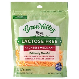 Green Valley Lactose Free 3 Cheese Mexican Shreds (6oz)
