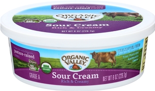Organic Valley Sour Cream Organic 8 OZ