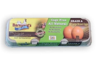 Barnyard's Best Organic Cage Free Large Brown Eggs 1 Dozen