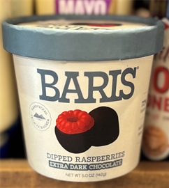 Baris Extra Dark Chocolate Covered Rasberries (5oz)