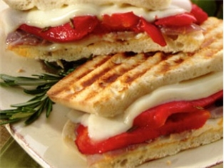 Panini Prosc.Mozz.Pepper Roasted Peppers &amp; Arugula