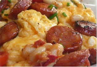 Scramble Eggs W/ Spanish Chorizo