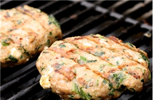 Chicken Burger Spinach Feta
