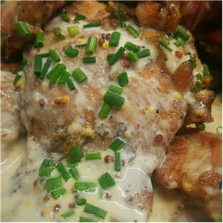 Grilled Honey Mustard Boneless Chicken Thighs