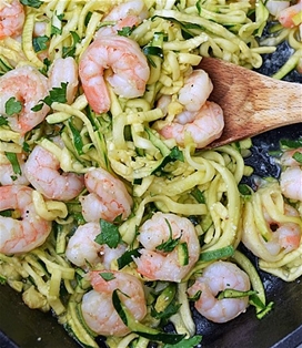 Shrimp &amp; Zucchini Noodles