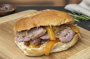 Roll Sausage &amp; Peppers