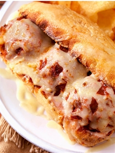 Roll Meatball Parm.