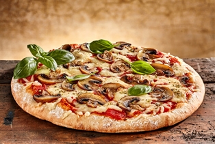 Pizza W/Wild Mushroom &amp; Truffle Oil
