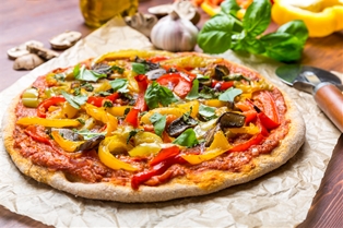 Pizza with Organic Vegetables