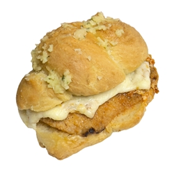 Garlic Knot Chicken Parm Slider