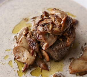 Roasted Filet Mignon with Mushroom Sauce