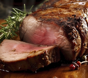 PRIME BONELESS RIB ROAST WITH DEMI GLACE