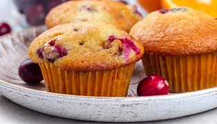 Homemade Mini Cranberry Corn Muffin