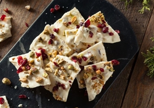 White Chocolate Cranberry Pumpkin Seed Bark