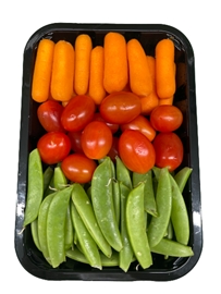 Peas Sugar Snap, Grapetom Baby Carrots