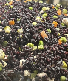 Organic Riso Venere With Vegetables