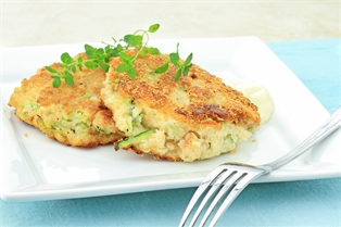 Crab And Zucchini Cakes (Pre Pack)