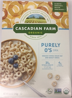 Cascadian Farm Organic Purely O&#39;s Cereal (8.6oz)