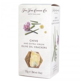 The Fine Cheese Co Extra Virgin Olive Oil &amp; Chive Crackers (4.4 oz)