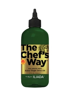 Iliada The Chef's Way Kalamata PDO Extra Virgin Olive Oil Squeeze Bottle (16.9oz