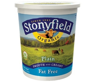 Stonyfield Organic Fat Free Plain Yogurt (5.3oz)