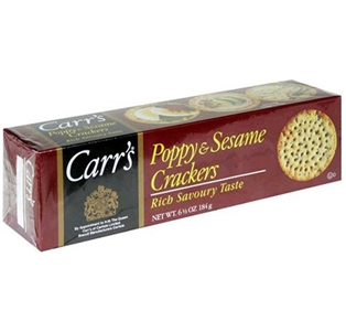 Carrs Crackers - Poppy &amp; Sesame (6.5 oz.)