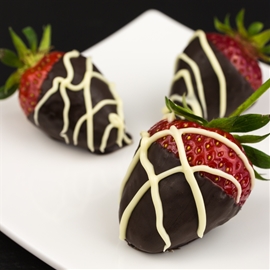 CHOCOLATE DIPPED STEM STRAWBERRIES (6PCS)