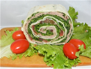Roast Beef Pinwheel Sandwich