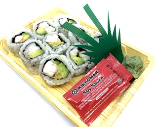 Brown Rice Shrimp Avocado Roll (9Pc)