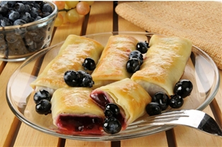 Blueberry &amp; Cheese Blintzes (3pc)