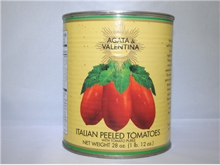 A&amp;V Whole Peeled Italian 6#10/108Oz Tomatoes