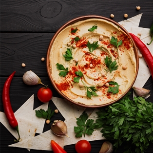A&amp;V Hummus Roasted Red Pepper