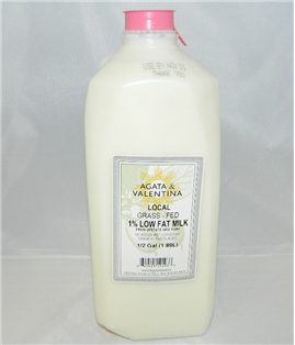 A&amp;V Low Fat 1% Milk (1/2 gal.)