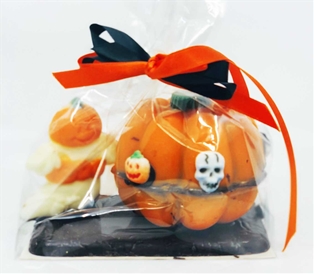 Halloween Whole Pumpkin Plaque