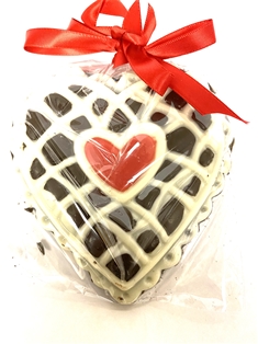 Valentines Day Laced Chocolate Heart