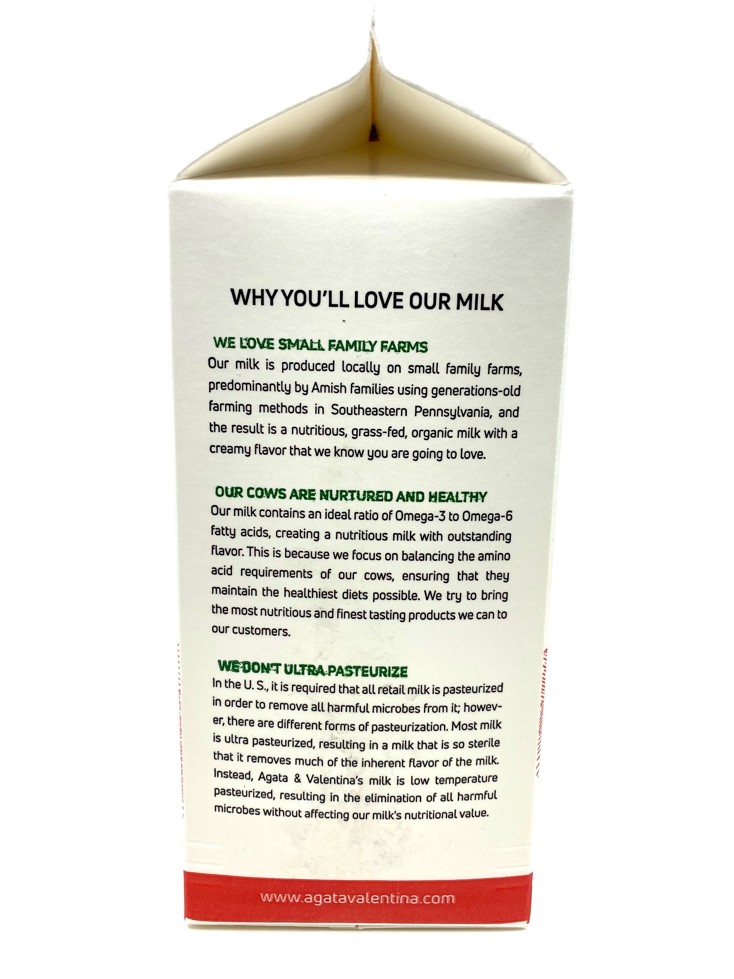 A&amp;V Organic Whole Milk (1/2 Gal)