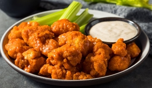 Buffalo Chicken Kickers with Blue Cheese Dressing