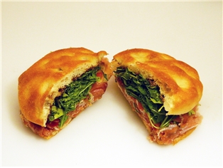 Mini Focaccia Prosciutto &amp; Mozzarella Sandwich