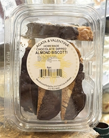 Chocolate Dipped Hazelnut Biscotti