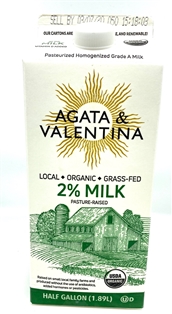 A&amp;V Organic 2% Milk (1/2 Gal)