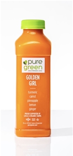 Pure Green Golden Girl Cold Pressed Juice (16oz.)