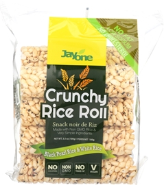 Jayone Black Pearl &amp; White Rice Crunchy Rice Rolls (3.5 oz)