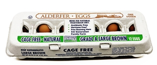 Alderfer Large Cage Free Brown Eggs (1doz)