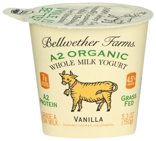 Bellwether Farms A2 Organic Vanilla Yogurt  5.3oz