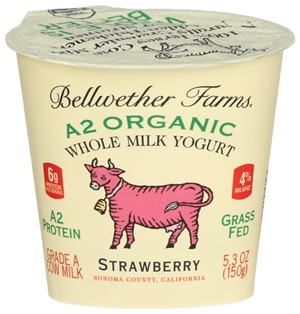 Bellwether Farms A2 Organic  Strawberry Yogurt  5.3oz