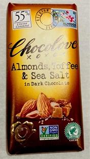 Chocolove Dark Chocolate Almond, Toffee, Sea Salt