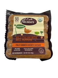Bilinski&#39;s Organic Mild Italian Chicken Sausage
