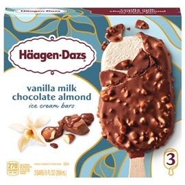 Haagen Dazs Vanilla Milk Chocolate Almond Bars (3ct)